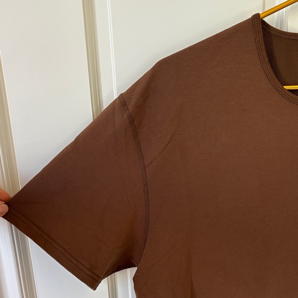 BYLT Basics Lux Chocolate Short Sleeve Tee XL - Picture 4 of 7